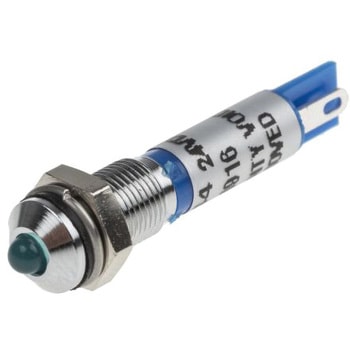 RS Pro LED表示灯， 青 6mm， 24 V dc - RS PRO