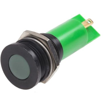 RS Pro LED表示灯， 緑 16mm， 12 V ac/dc RS PRO
