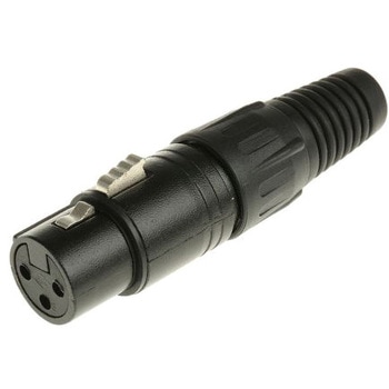 RS Pro XLRコネクタ メス 3極 ストレート 銀めっき RS PRO