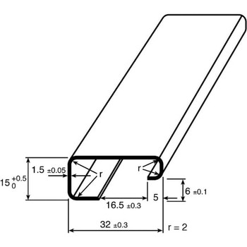 DINレール RS Pro G 溝なし 1m x 32mm x 15mm RS PRO