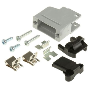 RS Pro D-subコネクタ用バックシェル 9 極 PPO， グレー RS PRO