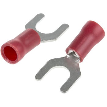 RS Pro Y形圧着端子， 赤 0.5 → 1.5mm2 22AWG to， 16AWG - RS PRO