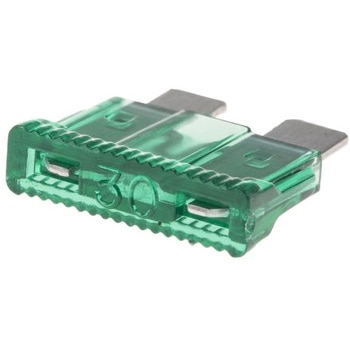 RS Pro 自動車用ブレードヒューズ， 定格電流 30A， 緑， 32V RS PRO