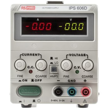 RS Pro ベンチ電源， 出力数：1， 0 → 60V dc， 0 → 6A RS PRO