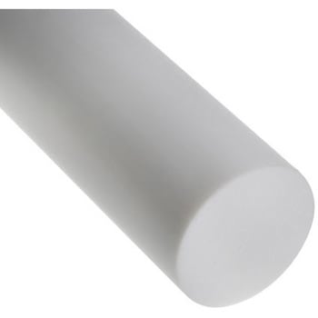 PTFE plastic rod stock，500mm L 50mm dia RS PRO