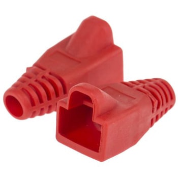 RS Pro RJコネクタフード， タイプ：RJ45， 赤 - RS PRO