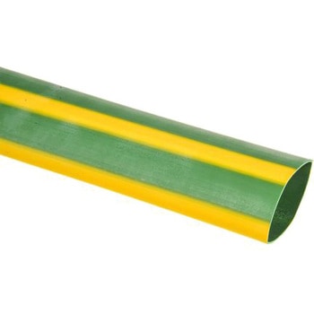 RS Pro 熱収縮チューブ， 収縮前 25.4mm， 収縮後 12.7mm， スリーブ長さ 1.2m ポリオレフィン， 緑/黄 - RS PRO