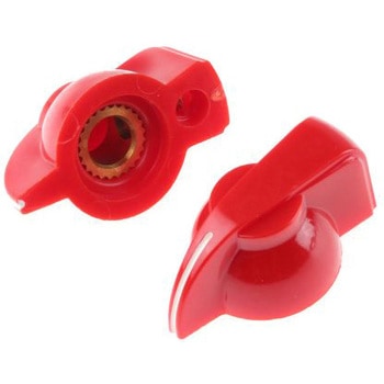 RS Pro ボリューム調整つまみ (ノブ) / ノブ用アクセサリ シャフト：6.35mm， 直径：31.95mm RS PRO