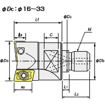 三菱 AQXR202SA20L 多機能用カッター 短刃長形 ロングシャンク - 道具