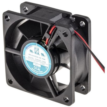RS Pro DC 軸流ファン 60 x 60 x 25mm， 電源電圧：12 V dc (OD6025シリーズ) RS PRO