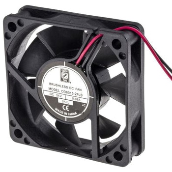 RS Pro DC 軸流ファン 60 x 60 x 15mm， 電源電圧：24 V dc (OD6015シリーズ) RS PRO