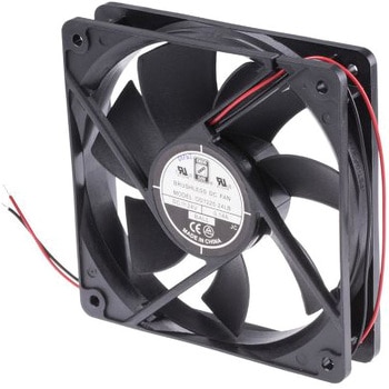 RS Pro DC 軸流ファン 120 x 120 x 25mm， 電源電圧：24 V dc (OD1225シリーズ) RS PRO