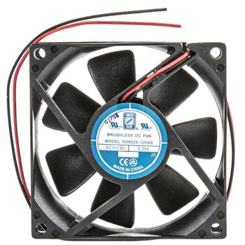 RS Pro DC 軸流ファン 80 x 80 x 25mm， 電源電圧：12 V dc (OD8025シリーズ) RS PRO