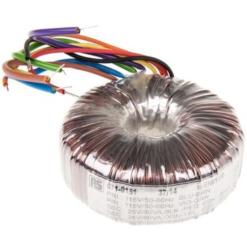 RS Pro トロイダルトランス，1次：115V ac， 230V ac，2次：2 x 25V ac，電力：160VA RS PRO
