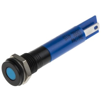 RS Pro LED表示灯， 青 8mm， 12 V dc RS PRO