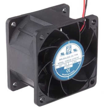 RS Pro DC 軸流ファン 60 x 60 x 38mm， 電源電圧：12 V dc (OD6038シリーズ) RS PRO