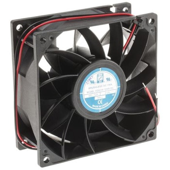 RS Pro DC 軸流ファン 92.5 x 92.5 x 38mm， 電源電圧：12 V dc (OD9238シリーズ) RS PRO