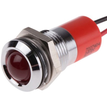 RS Pro LED表示灯 Q14P3CXXR24E， 赤 14mm， 24 V dc RS PRO