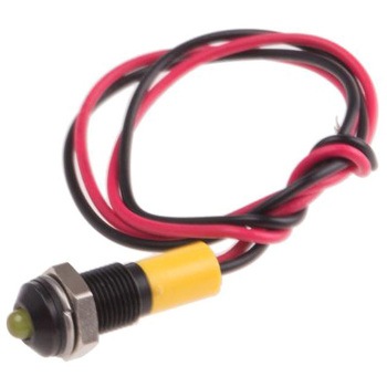 RS Pro LED表示灯 Q6P3BXXY12E, 黄 6mm, 12 V dc RS PRO