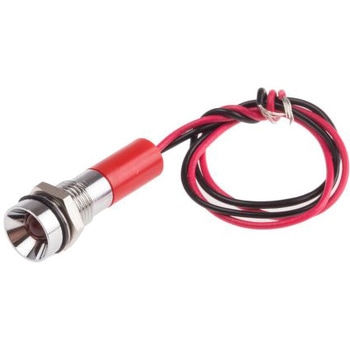 RS Pro LED表示灯 Q8R3CXXR12E， 赤 8mm， 12 V dc RS PRO