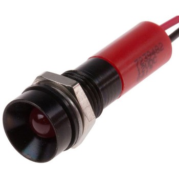RS Pro LED表示灯 Q8R3BXXR12E, 赤 8mm, 12 V dc RS PRO