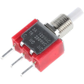 RS Pro プッシュボタンスイッチ， SPDT， 3 A @ 120 V ac， On-(On)， PCB RS PRO