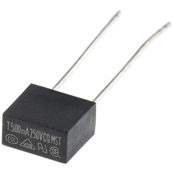 RS Pro ラジアルリードタイプ ヒューズ 500mA， 250V RS PRO
