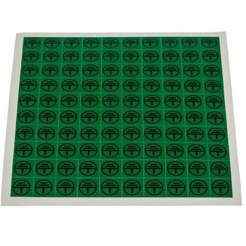 RS Pro 危険警告ラベル Symbol 粘着シール ビニール 黒/緑 12.5 x 12.5mm RS PRO