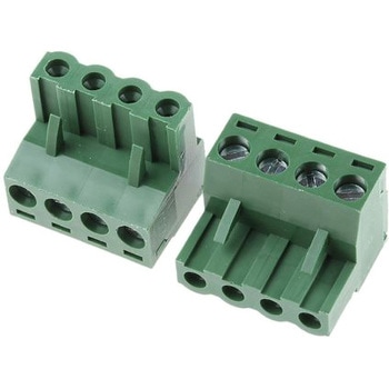 RS Pro 基板端子ストリップ， 5.08mmピッチ ， 1列， 4極， 緑 RS PRO