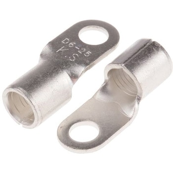 RS Pro 非絶縁 丸形圧着端子， スタッド径：6.5mm， 4AWG to 4AWG RS PRO