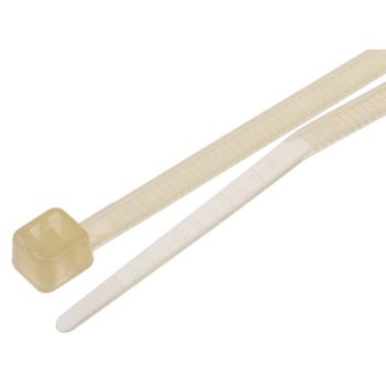RS Pro 結束バンド， 142mm x 2.5 mm， ナチュラル， ナイロン 66 RS PRO
