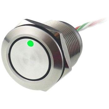 1.5 A @ 30 V dc RS Pro タッチスイッチ 押しボタン ラッチ NO 緑， 赤 IP68 真鍮製 5 → 30V dc RS PRO