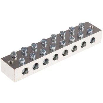 RS Pro アースターミナルブロック， 埋め込みネジ， 8極， CE (BS EN60998) RS PRO