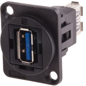 RS Pro XLR形式 USB 3.0 A ソケット ストレート ニッケルめっき RS PRO