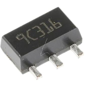 STMicroelectronics 負電圧 3端子レギュレータ， 100mA， -5 V 固定出力， 3-Pin SOT-89 STMicro