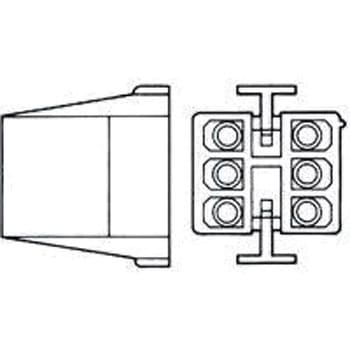 TE Connectivity コネクタハウジング オス 8極 2列 4.95mm メイテンロック TE Connectivity Japan(旧:TYCOELECTRONICS(タイコエレクトロニクス))
