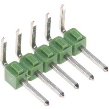 TE Connectivity ピンヘッダ， 5極， 1列， ライトアングル 2.54mm アンプモジュール TE CONNECTIVITY