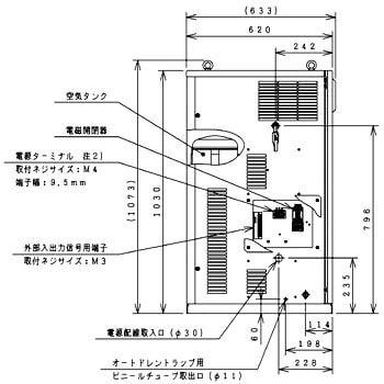 SRL-1.5DME6 オイルフリースクロールベビコン ドライヤー内蔵型 1台