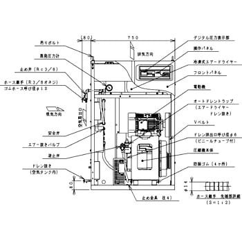 オイルフリースクロールベビコン ドライヤー内蔵型