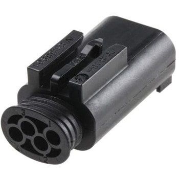 自動車用コネクタ， 4極， オス， 黒 ケーブルマウント TE Connectivity Micro Quadlock Systemシリーズ TE Connectivity Japan(旧:TYCOELECTRONICS(タイコエレクトロニクス))