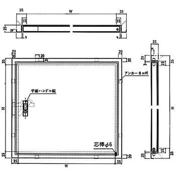 メーター点検口 鍵無 クマモト メーター点検口 通販モノタロウ Km 3030