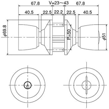 33KN-TRW-32D-1型 ALPHA 取替ノブ 1セット アルファ 【通販サイト