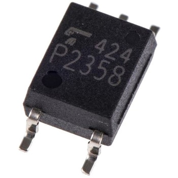 フォトカプラ Toshiba (東芝) TLP2358(E(O， IC出力， 5-Pin 東芝