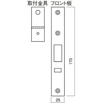 キーレックス MIWA LA対応フロント板セット 長沢製作所