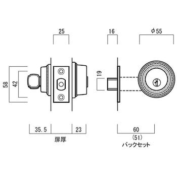 22045 GB NF 古代 チューブラー本締錠 GT-T 1個 長沢製作所 【通販