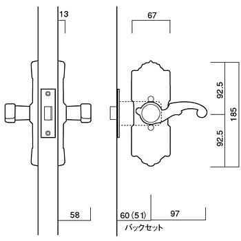 21062GB 古代 装飾空錠 1個 長沢製作所 【通販サイトMonotaRO】