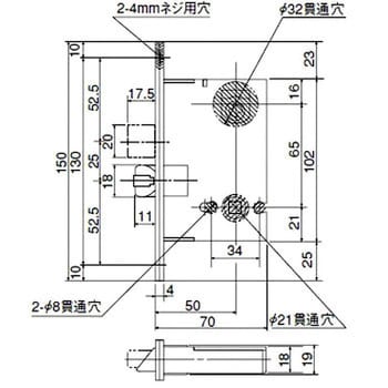 CL-05-50-LH15A/S27T レバーハンドル錠 CLシリーズ 1個 ミネベア