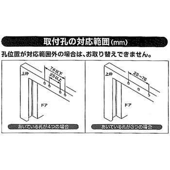 L型ブラケット(取替ドアクローザー用) RYOBI (リョービ) ドア 