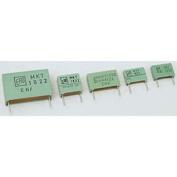 Vishay ポリエステルコンデンサ(PET)， 63 V ac、100 V dc， 470nF， ±10% VISHAY