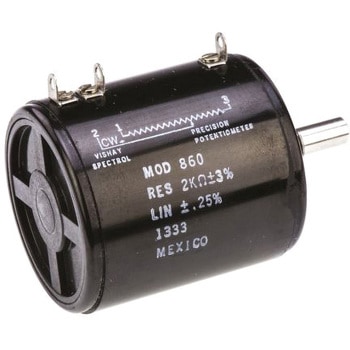 Vishay 巻線ポテンショメータ， 2kΩ， 8W， 回転数：10 VISHAY